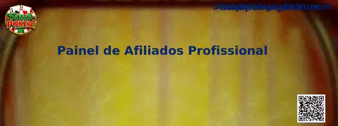 Painel de Afiliados Profissional y arquitectura analítica para Stud Poker