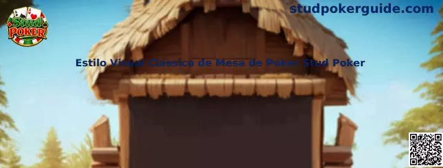 Estilo Visual Clássico de Mesa de Poker Stud Poker